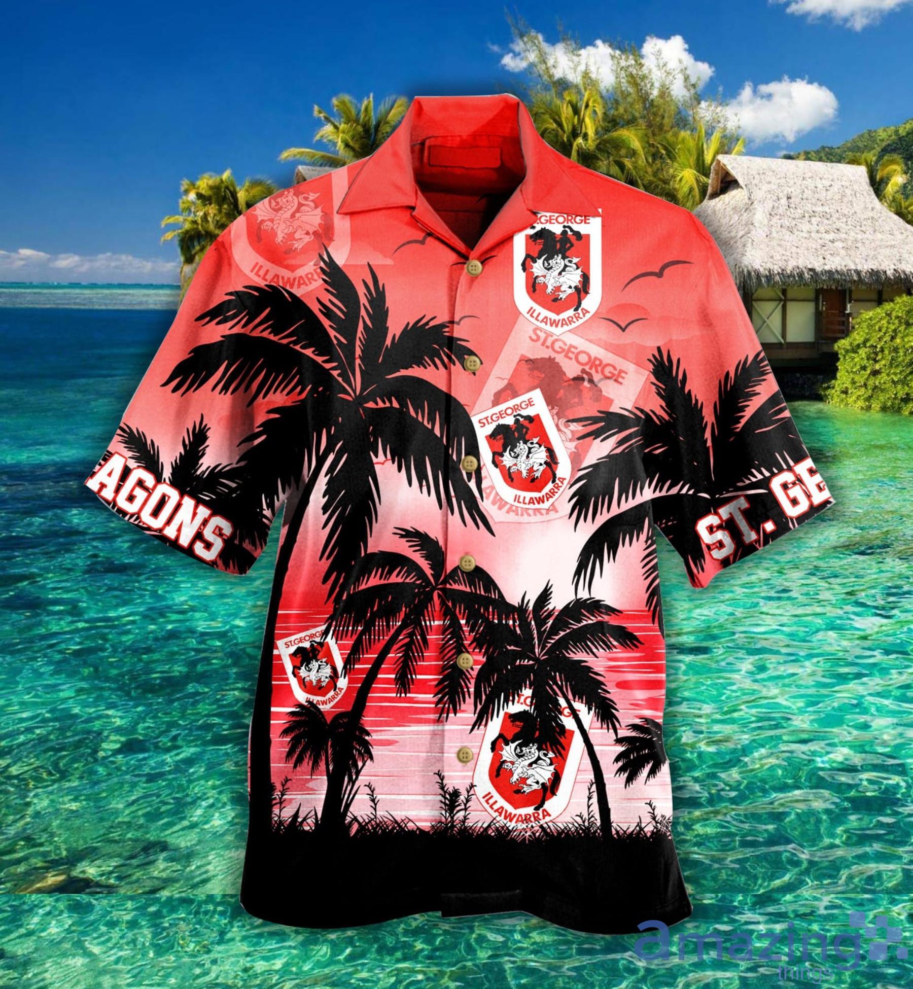 St George Illawarra Sunset Hawaiian Shirt For Fans Product Photo 1