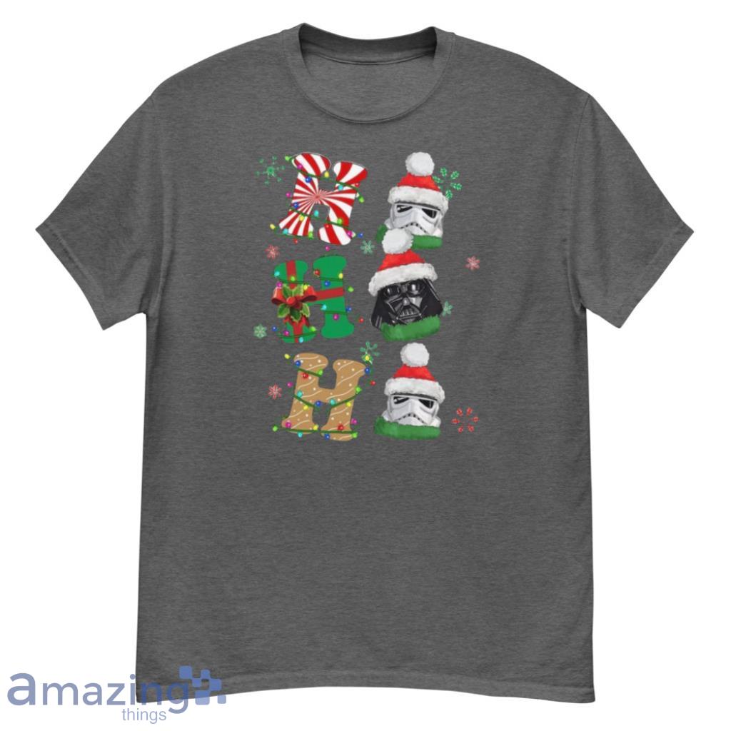 Star Wars Santa Darth Vader Stormtrooper Ho Ho Ho Christmas Shirt Product Photo 1