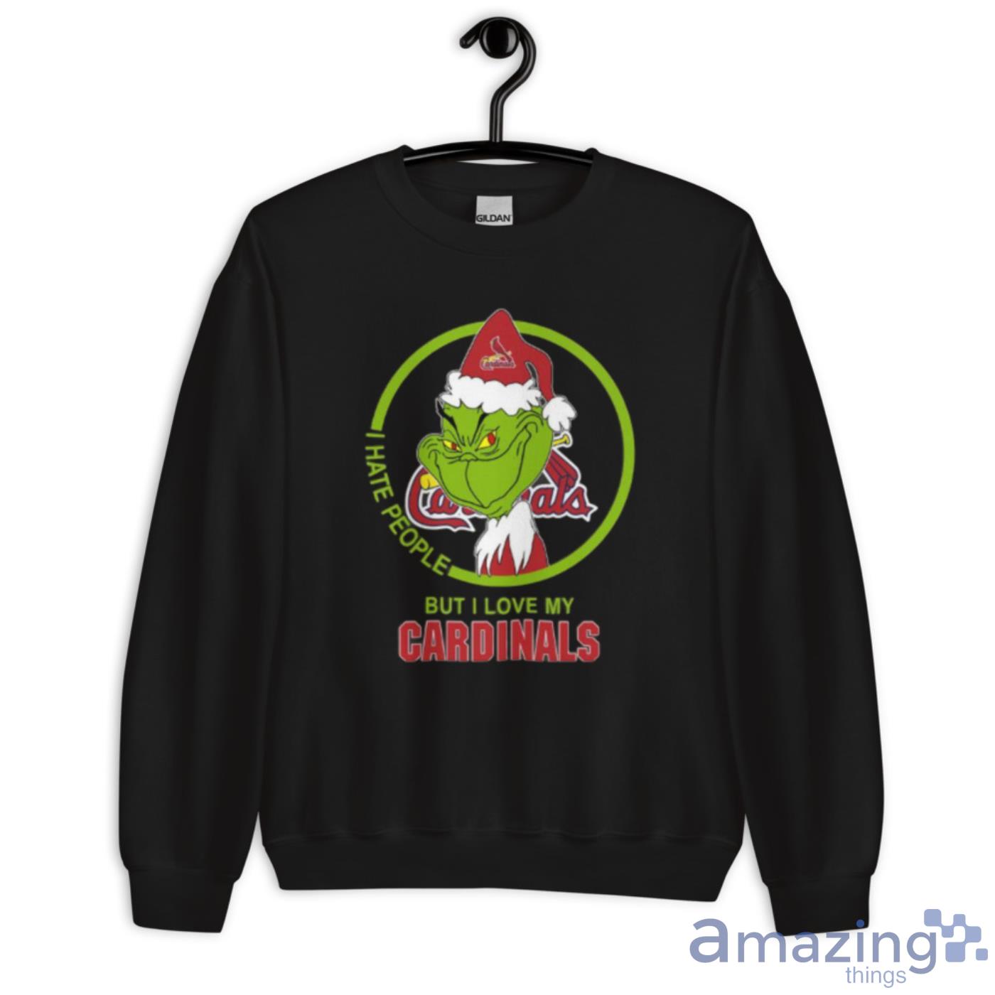 St.Louis Cardinals MLB Christmas Grinch I Hate People But I Love