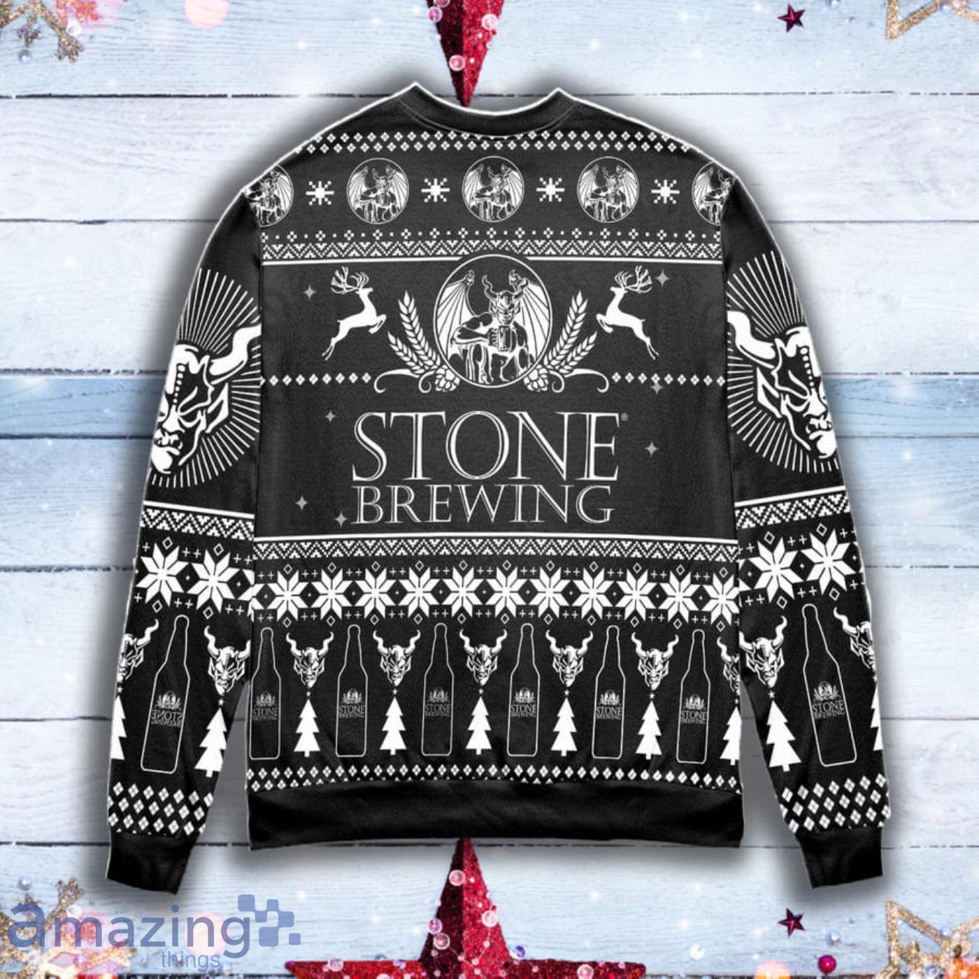 Stone Brewing Logo Christmas 3D Print Christmas Ugly Sweater Product Photo 1
