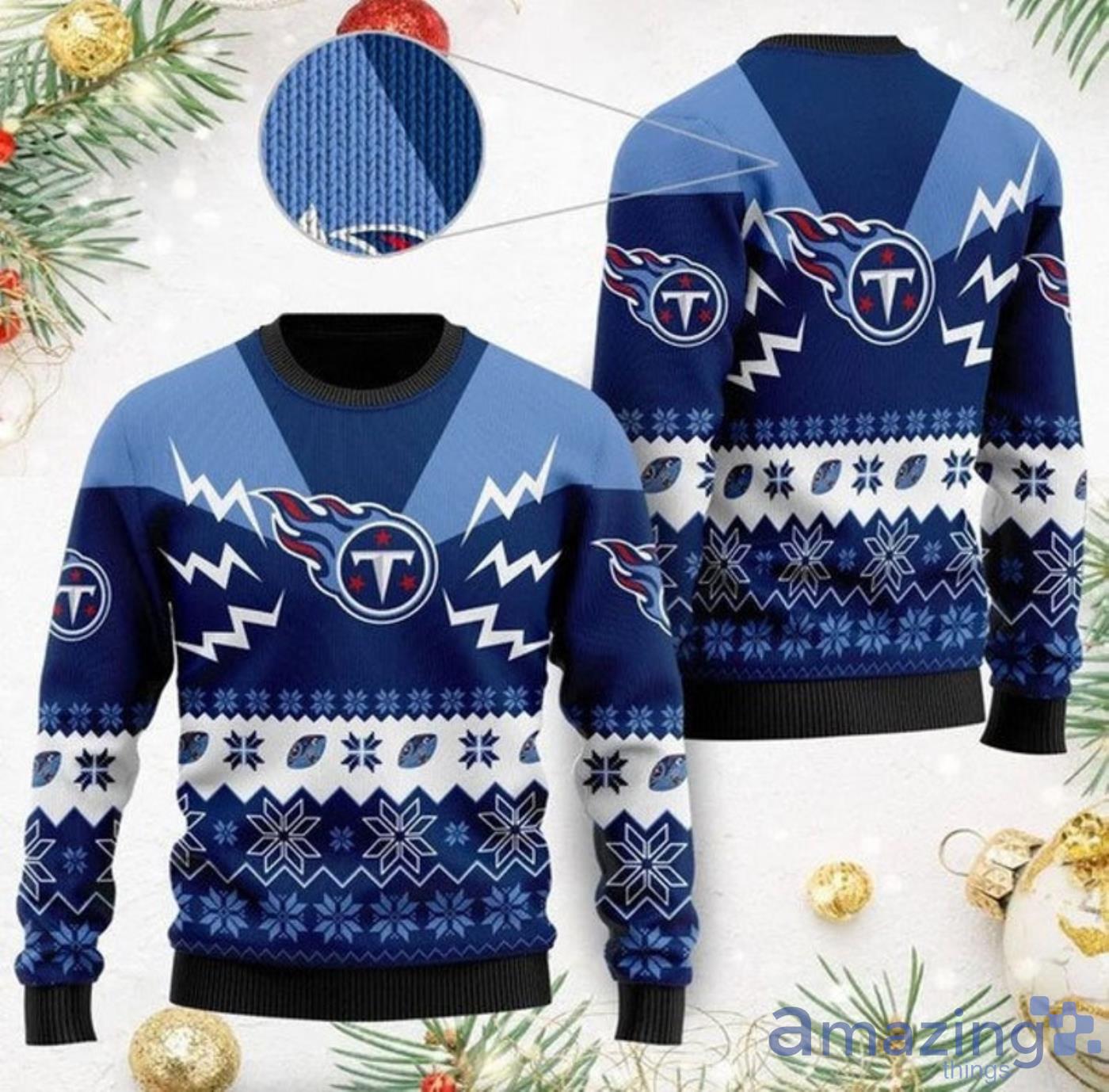 Tennessee Titans NFL Football Team Christmas Ugly Sweater Product Photo 1