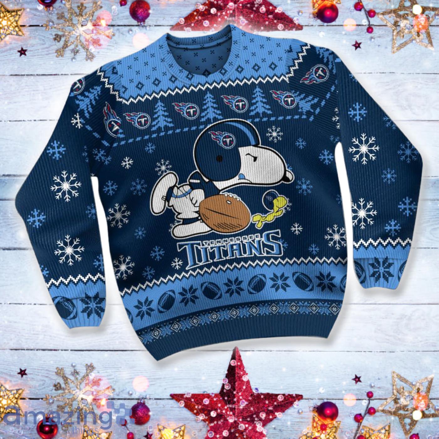 Tennessee Titans Snoopy NFL Christmas Ugly Sweater Gift For Fans Product Photo 1