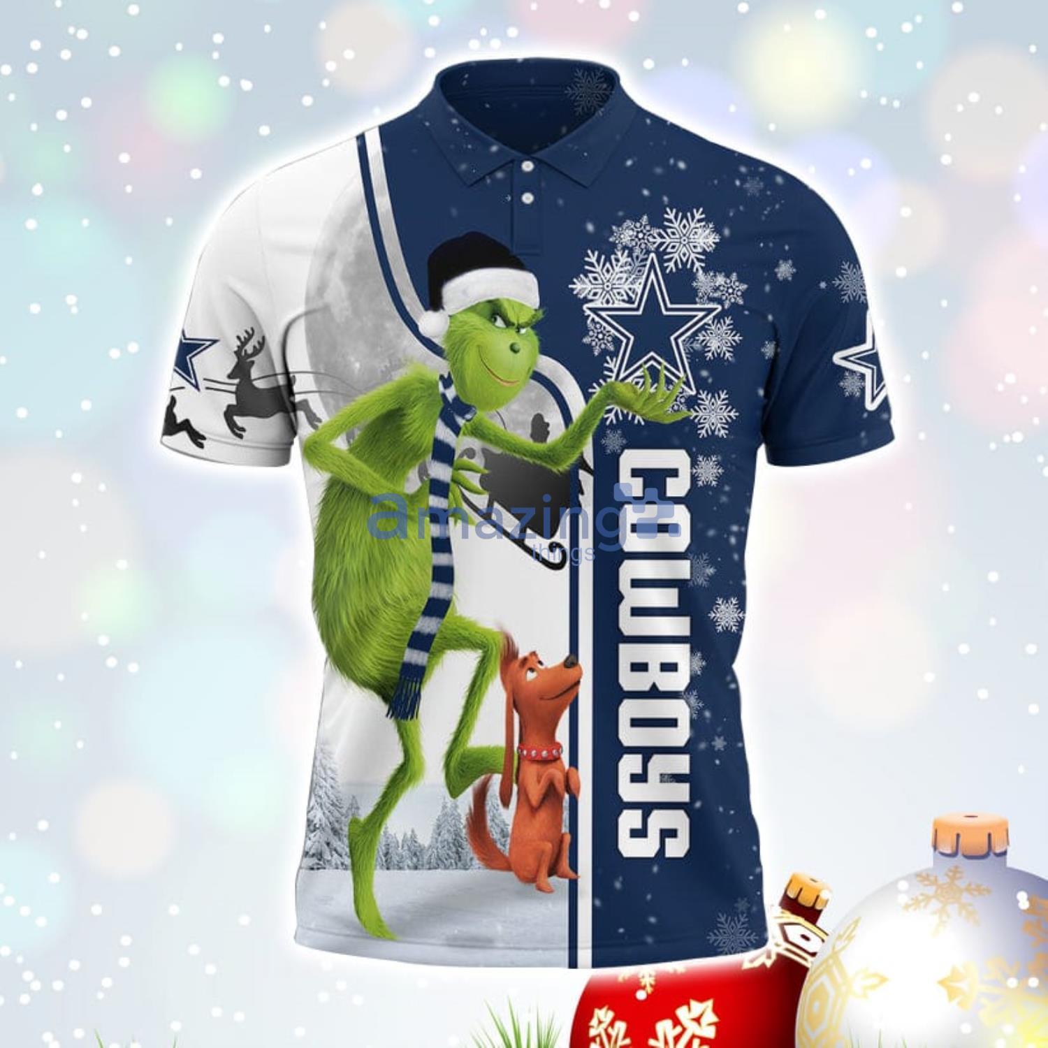 The Grinch Dallas Cowboys NFL I Hate Morning People Christmas Gift