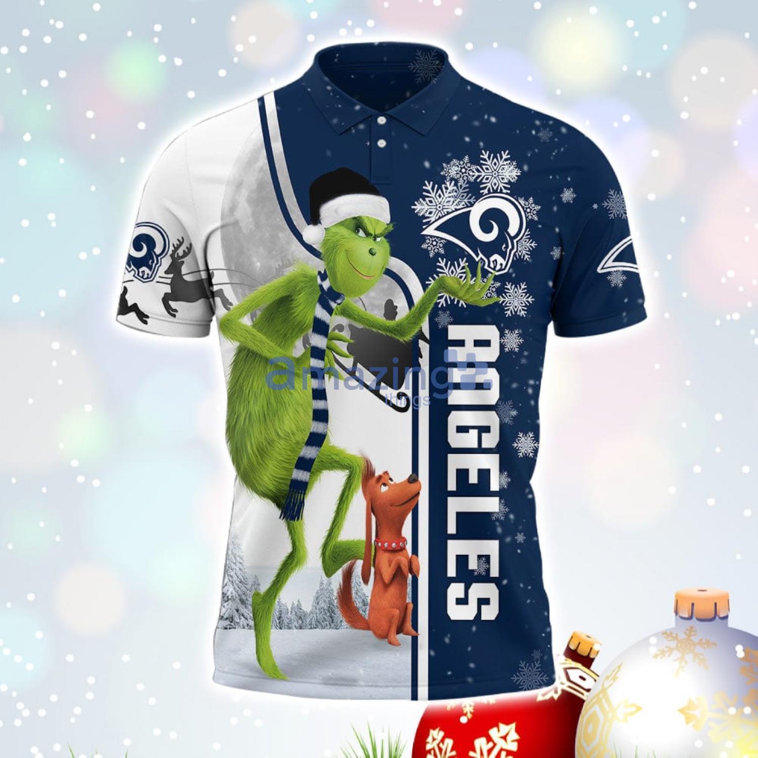 Men And Women Christmas Gift NFL Los Angeles Rams Cute 12 Grinch