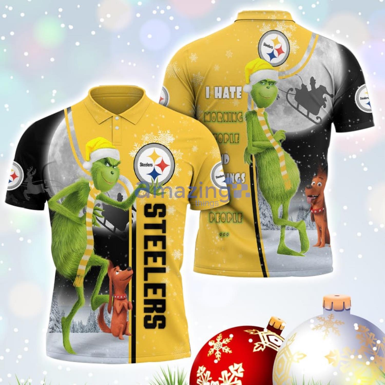 grinch steelers shirt