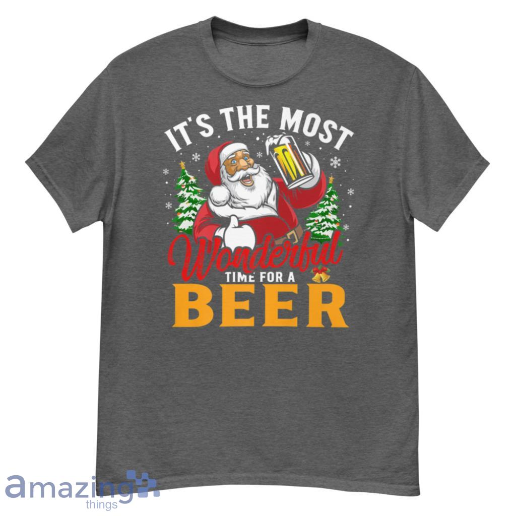 The Most Wonderful Time For A Beer Christmas Xmas Men T-Shirt - G500 Men’s Classic T-Shirt-1