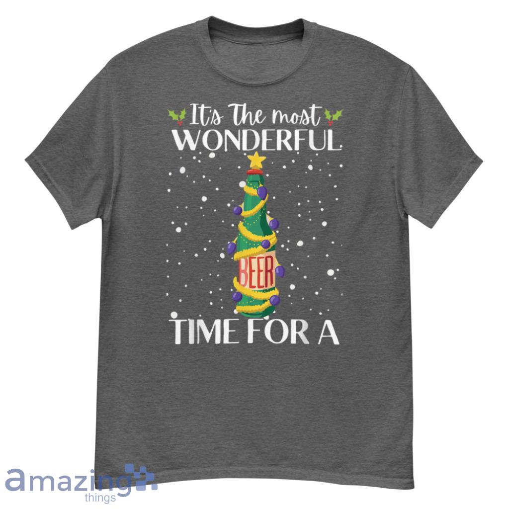 The Most Wonderful Time For A Beer Shirt Beer Lovers Christmas - G500 Men’s Classic T-Shirt-1