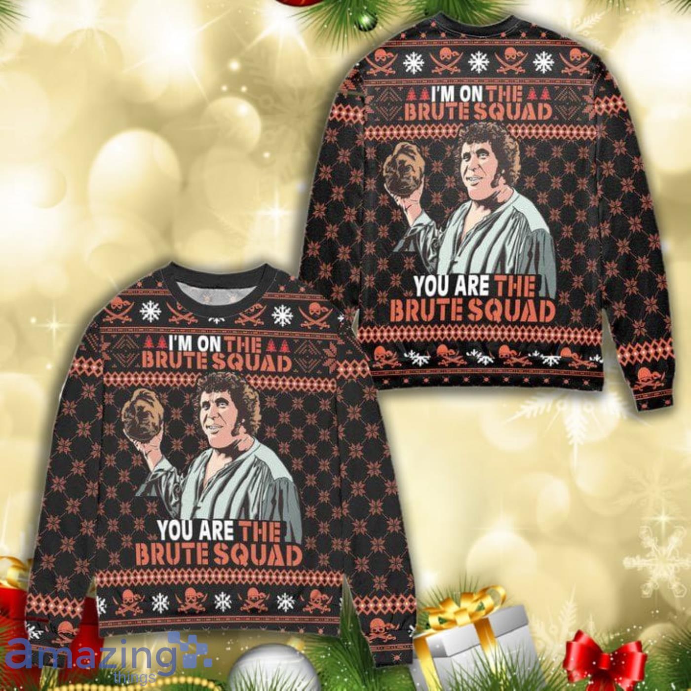The Princess Bride Im On The Brute Squad Snowflake Full Print Ugly Sweater Product Photo 1