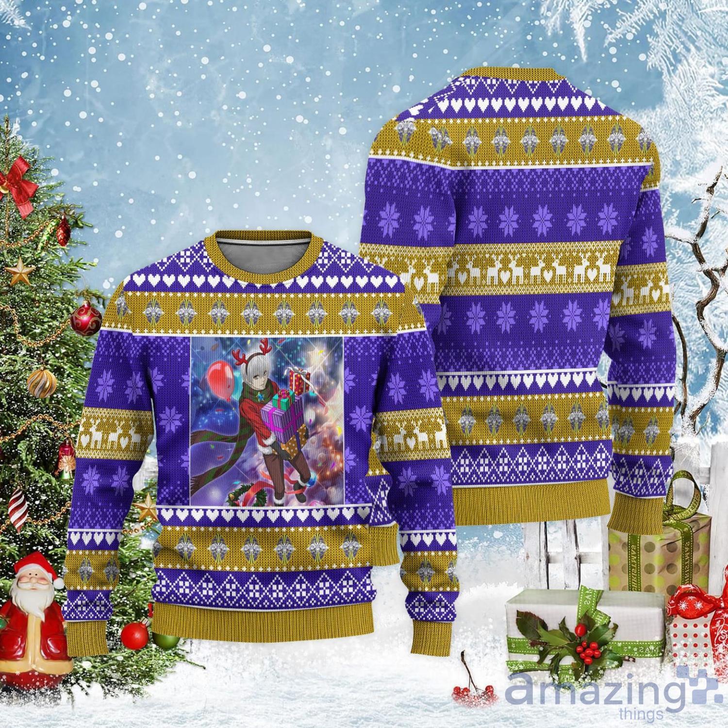 Tokyo Ghoul Haise Sasaki Custom Ugly Christmas Sweater Christmas Gift For Anime Lover Product Photo 1