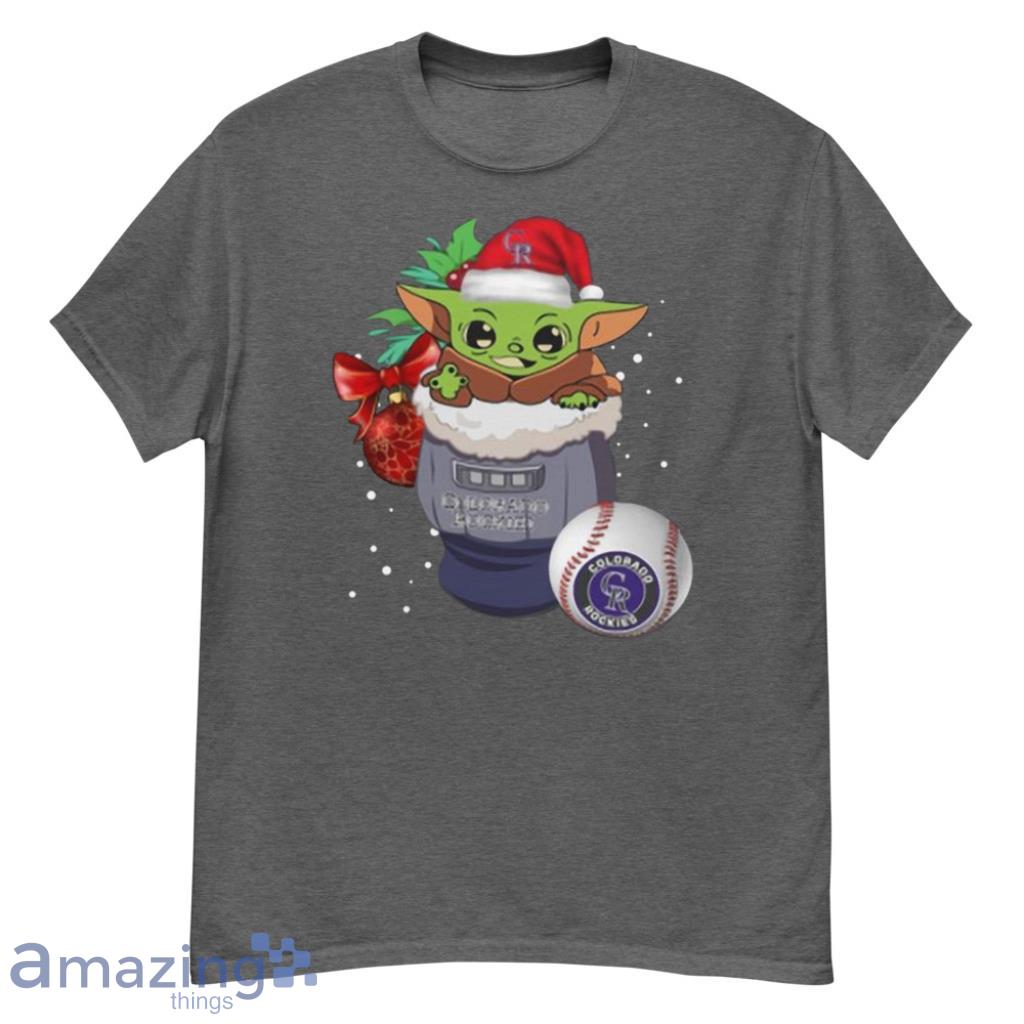 MLB Baseball Colorado Rockies Star Wars Baby Yoda Shirt T Shirt