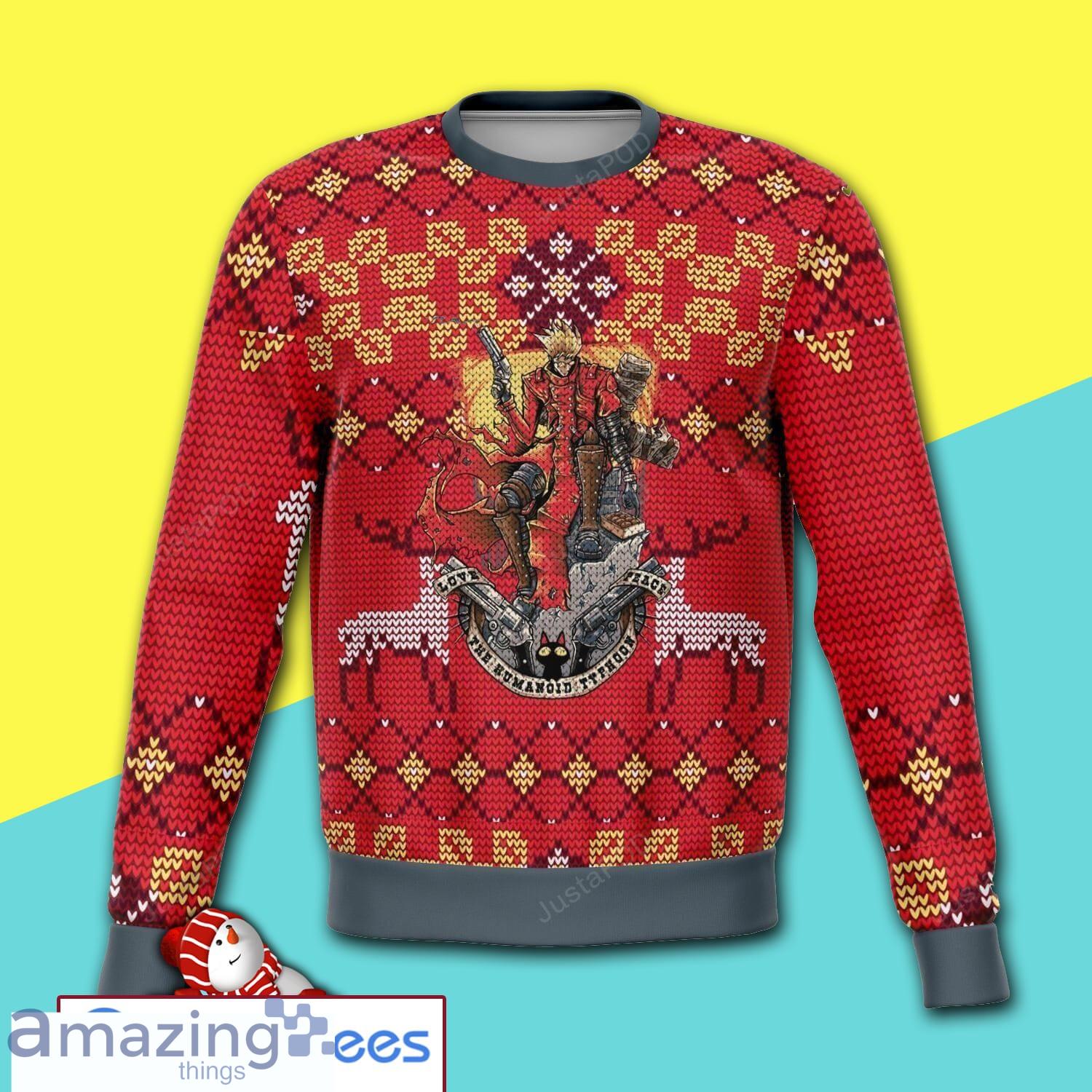 Trigun Premium Full Print Ugly Christmas Sweater Product Photo 1