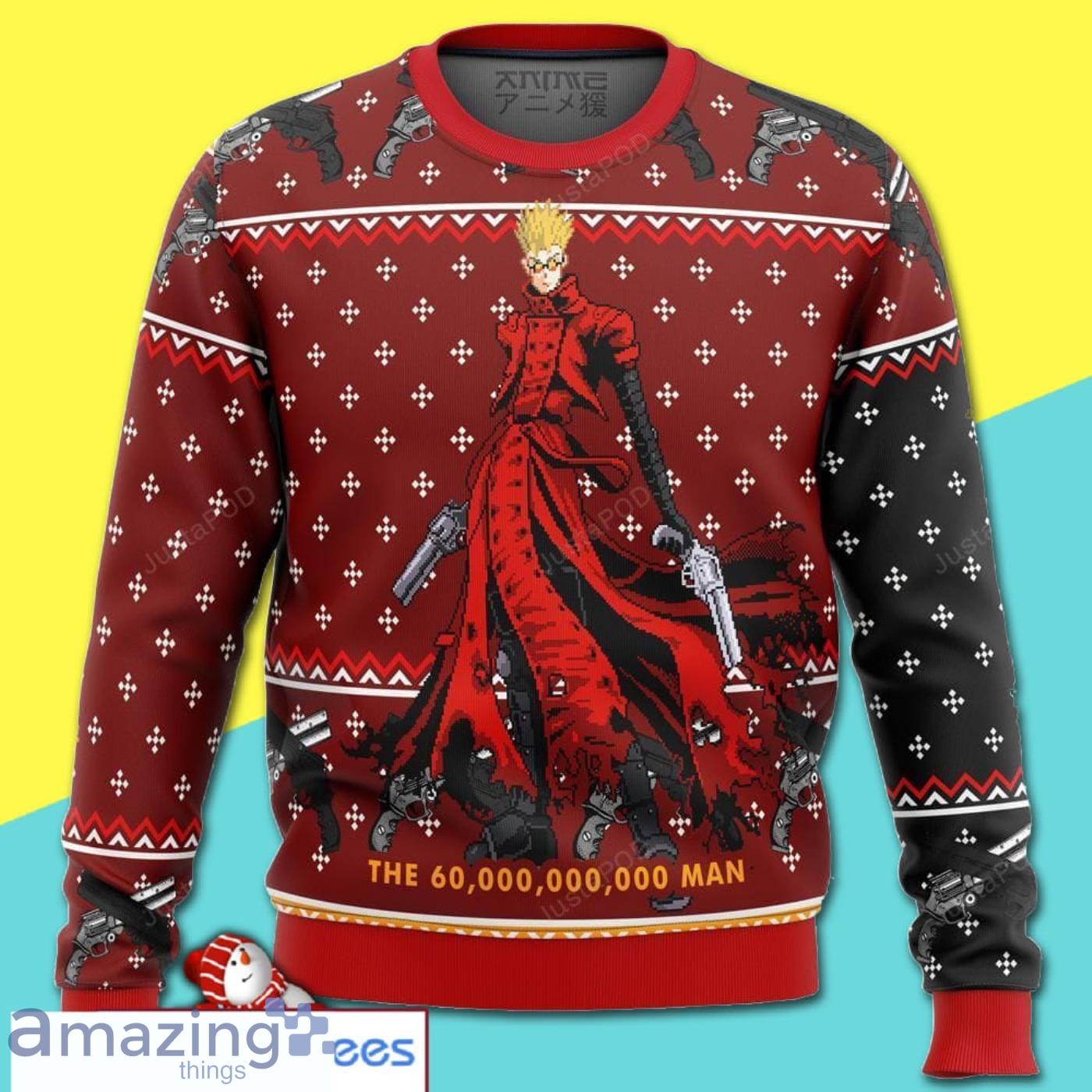 Trigun Vash The Stampede Premium Full Print Ugly Christmas Sweater Product Photo 1