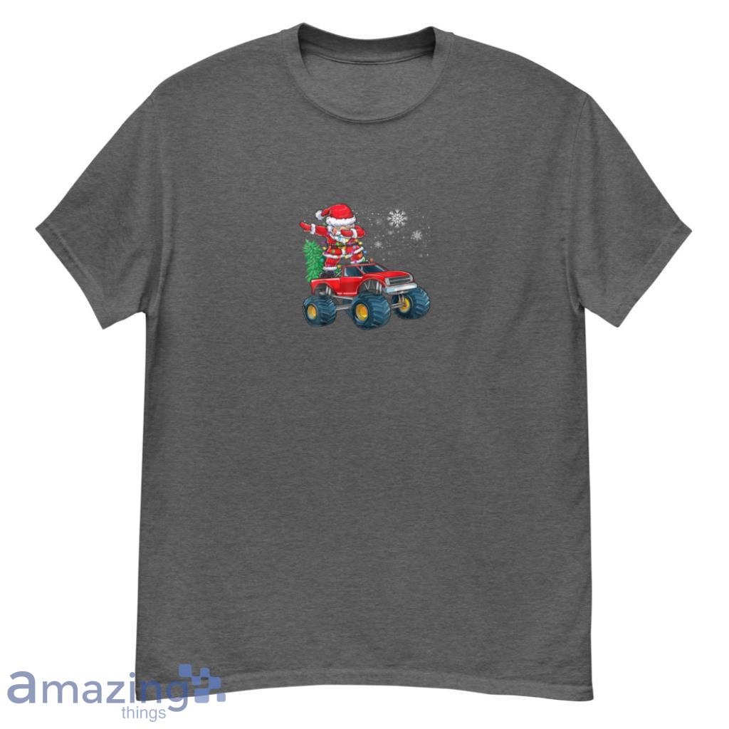 Truck - Dabbing Santa Claus - Tree Christmas Pajamas Christmas Shirt - G500 Men’s Classic T-Shirt-1