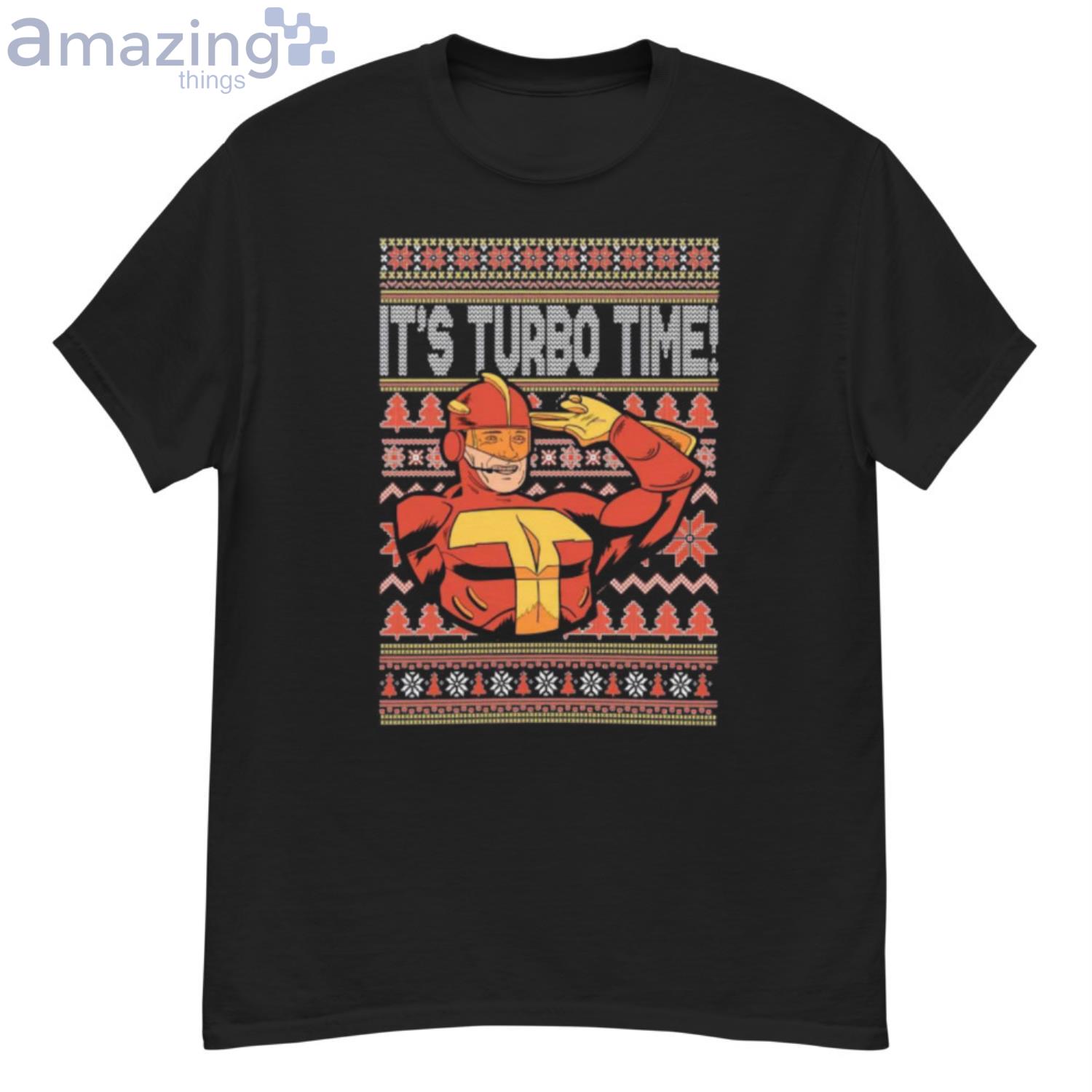 Turboman It's Turbo Time! Christmas Shirt Product Photo 1