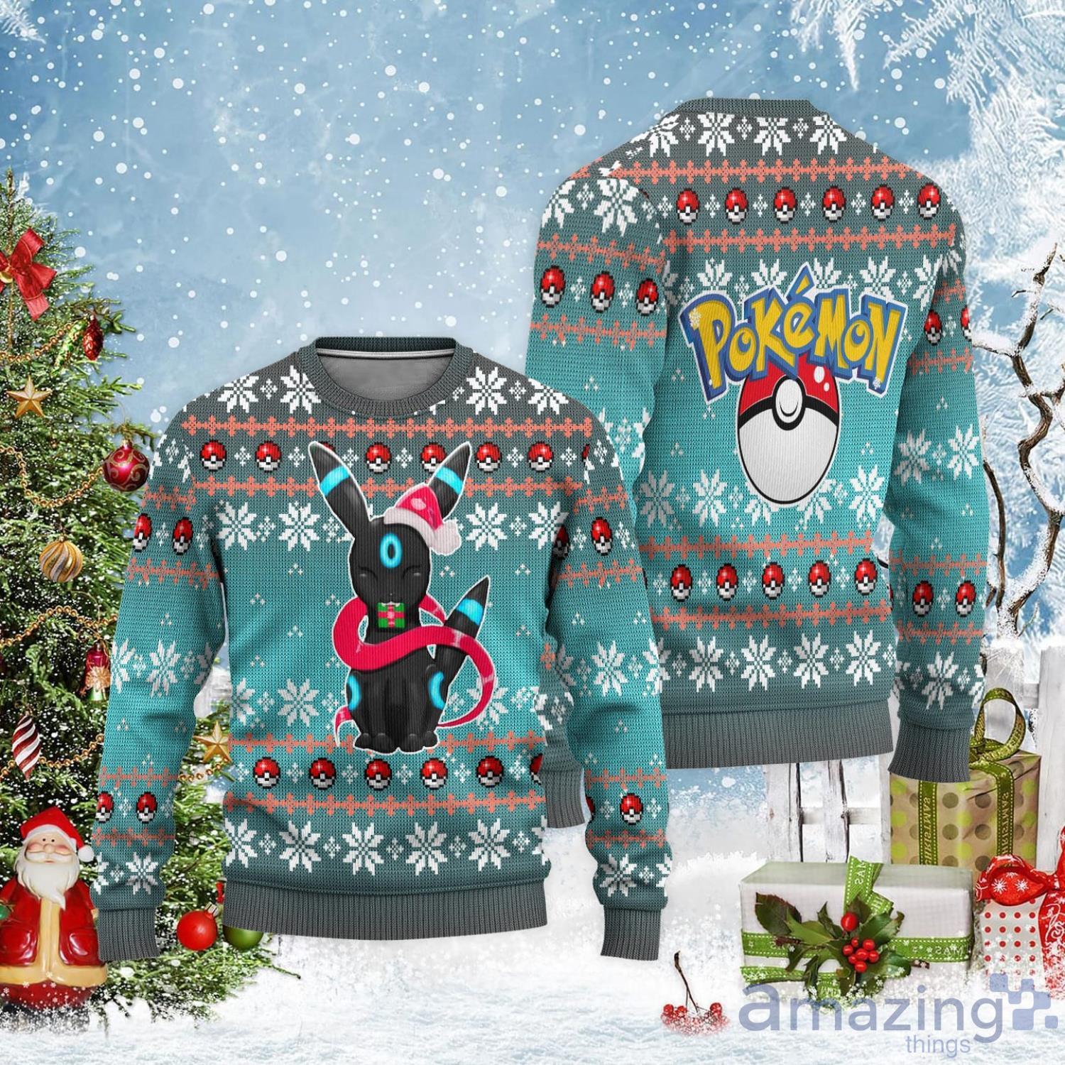 Umbreon Fans Pokemon Custom Ugly Christmas Sweater Product Photo 1