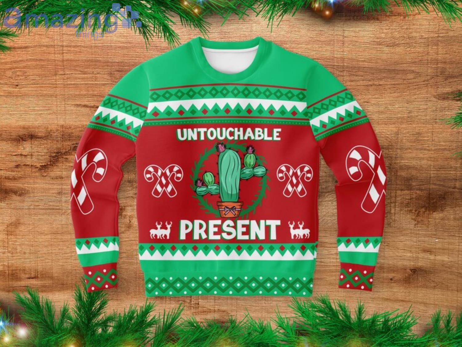Untouchable Christmas Gift Christmas Gift Ugly Christmas Sweater Product Photo 1