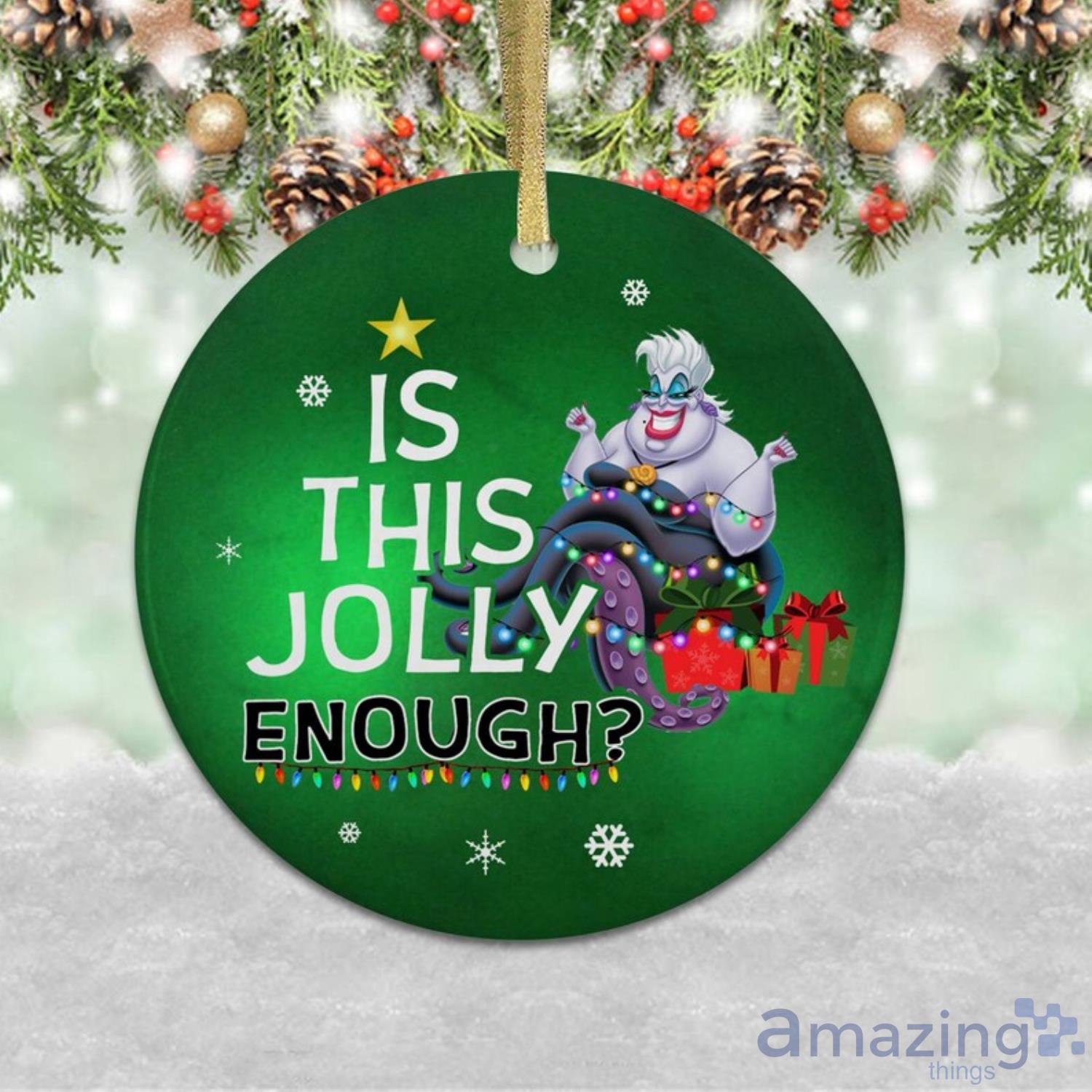 Ursula Ornament Is This Jolly Enough Ornament Ursula Christmas Disneyland Product Photo 1