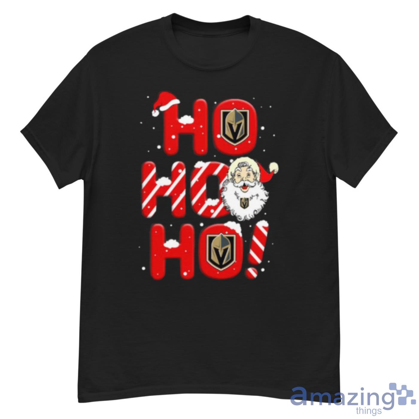 Vegas Golden Knights NHL Hockey Ho Ho Ho Santa Claus Merry Christmas Shirt - G500 Men’s Classic T-Shirt