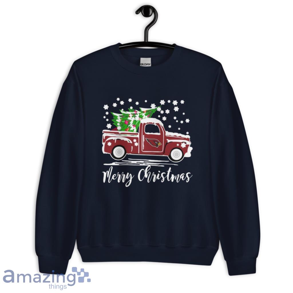 Arizona Cardinals Vintage Car Carrying Christmas Tree Merry