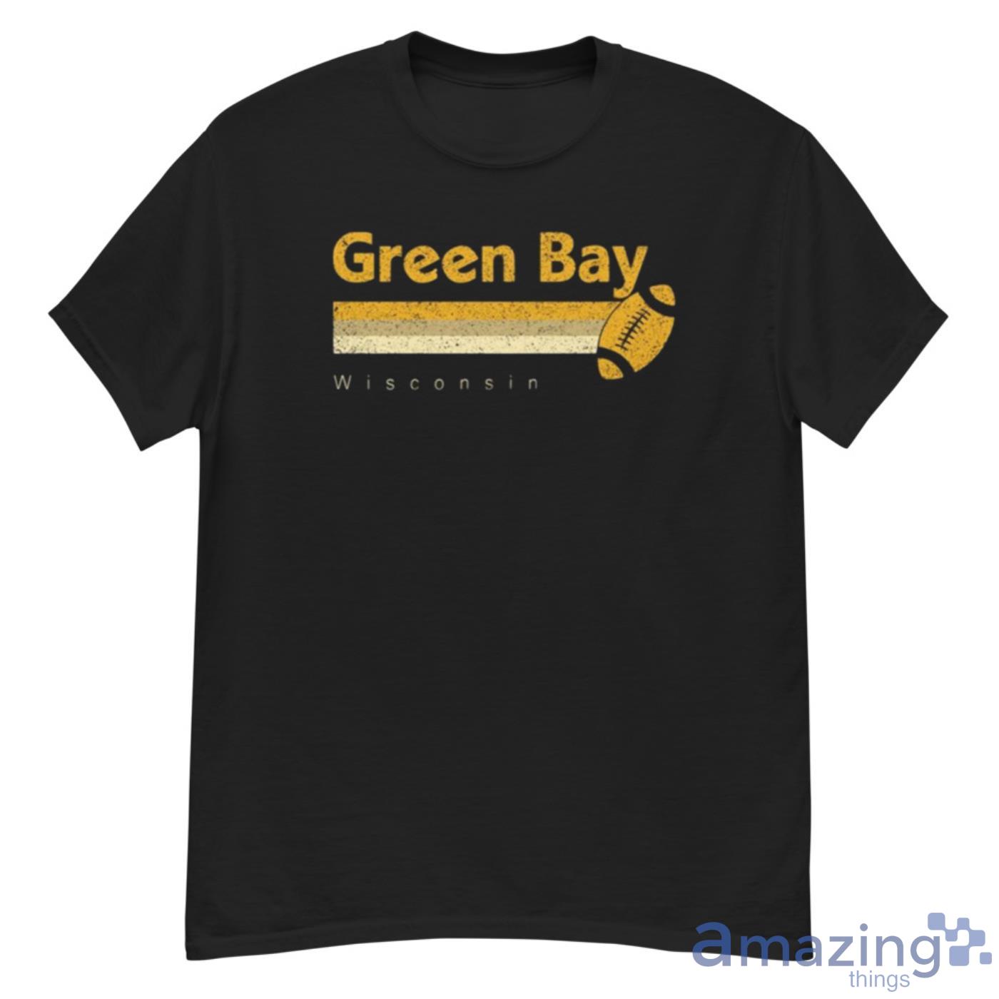 Vintage Green Bay Football Retro Wisconsin At Game Day Shirt - G500 Men’s Classic T-Shirt