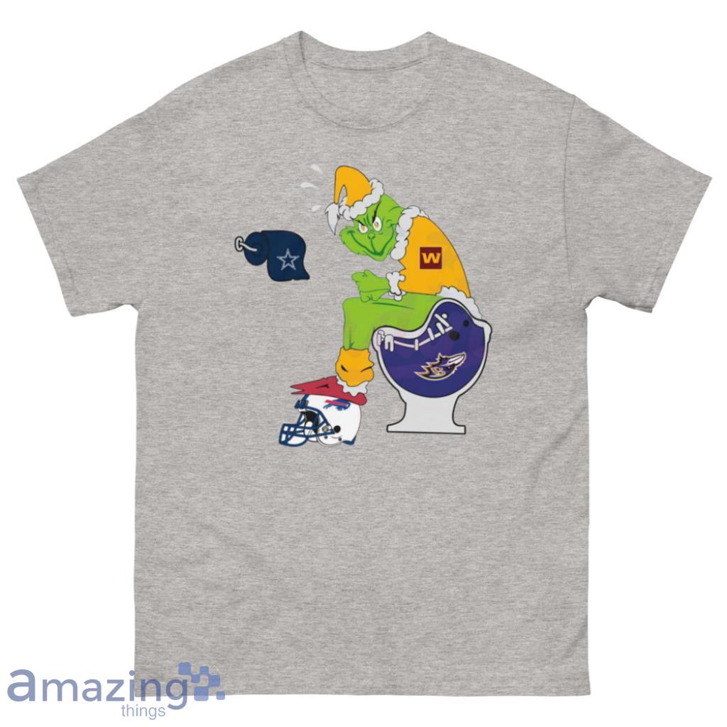 Washington Redskins Fanpage - Spacytee Washington American Football Team T  Shirt Grinch Lovers Tshirt Grinch Santa Claus Toilet Tshirt Men T-Shirt  (XL, Black)  (via )