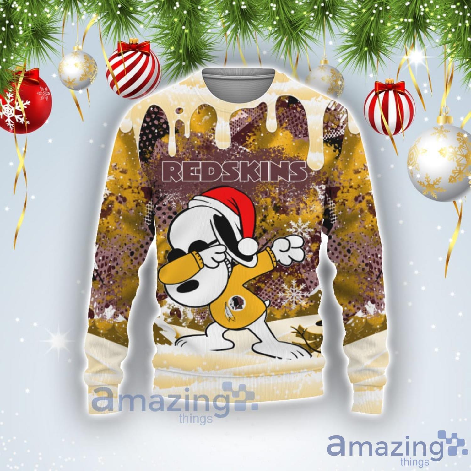 Washington Redskins Snoopy Dabbing The Peanuts Sports Football American  Ugly Christmas Sweater