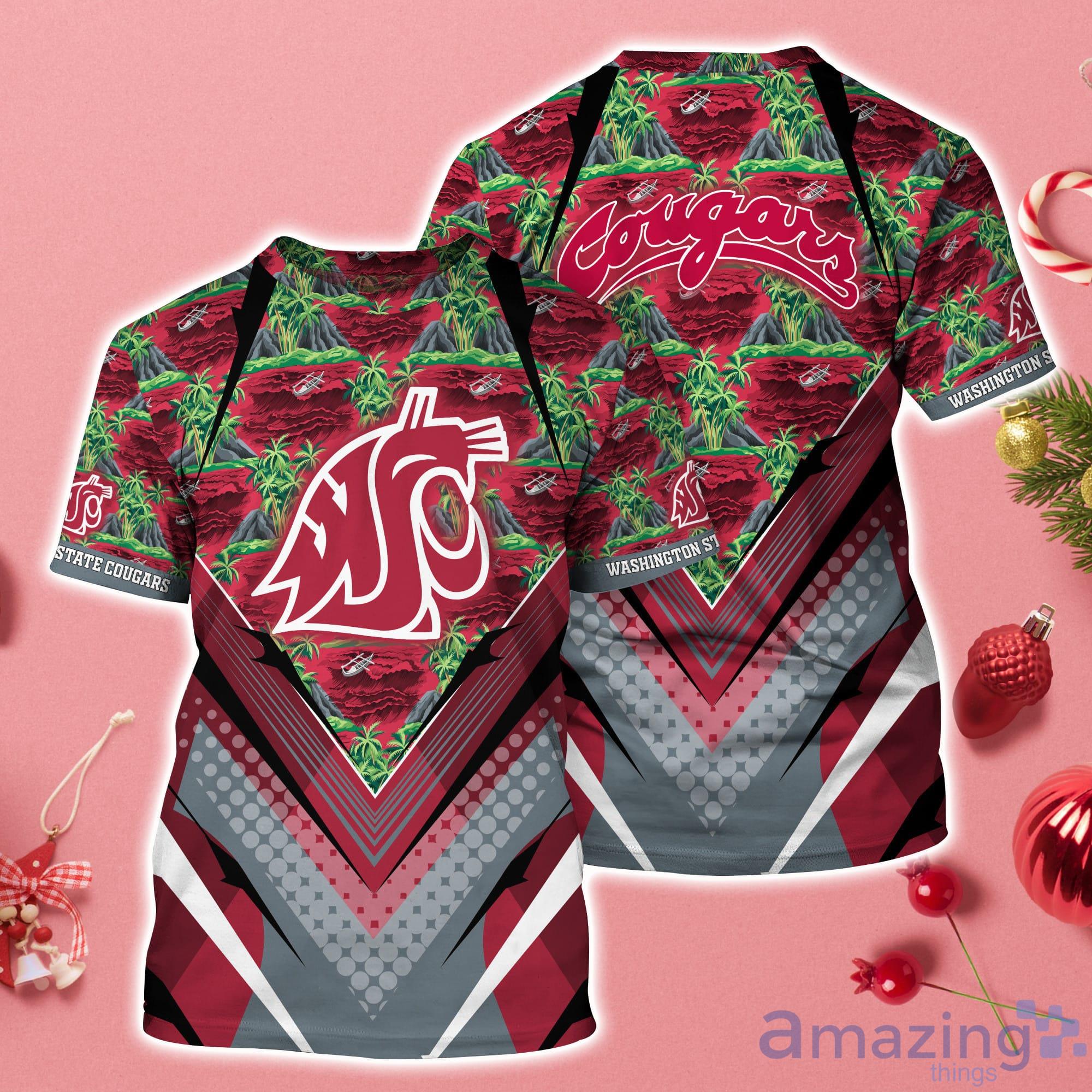 Washington State Cougars Sport Team 3D T-Shirt For Fans Product Photo 1