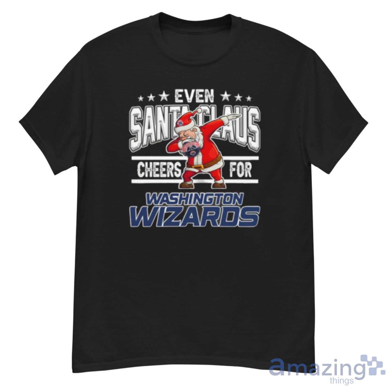 Washington Wizards Even Santa Claus Cheers For Christmas NBA Shirt For Fans - G500 Men’s Classic T-Shirt