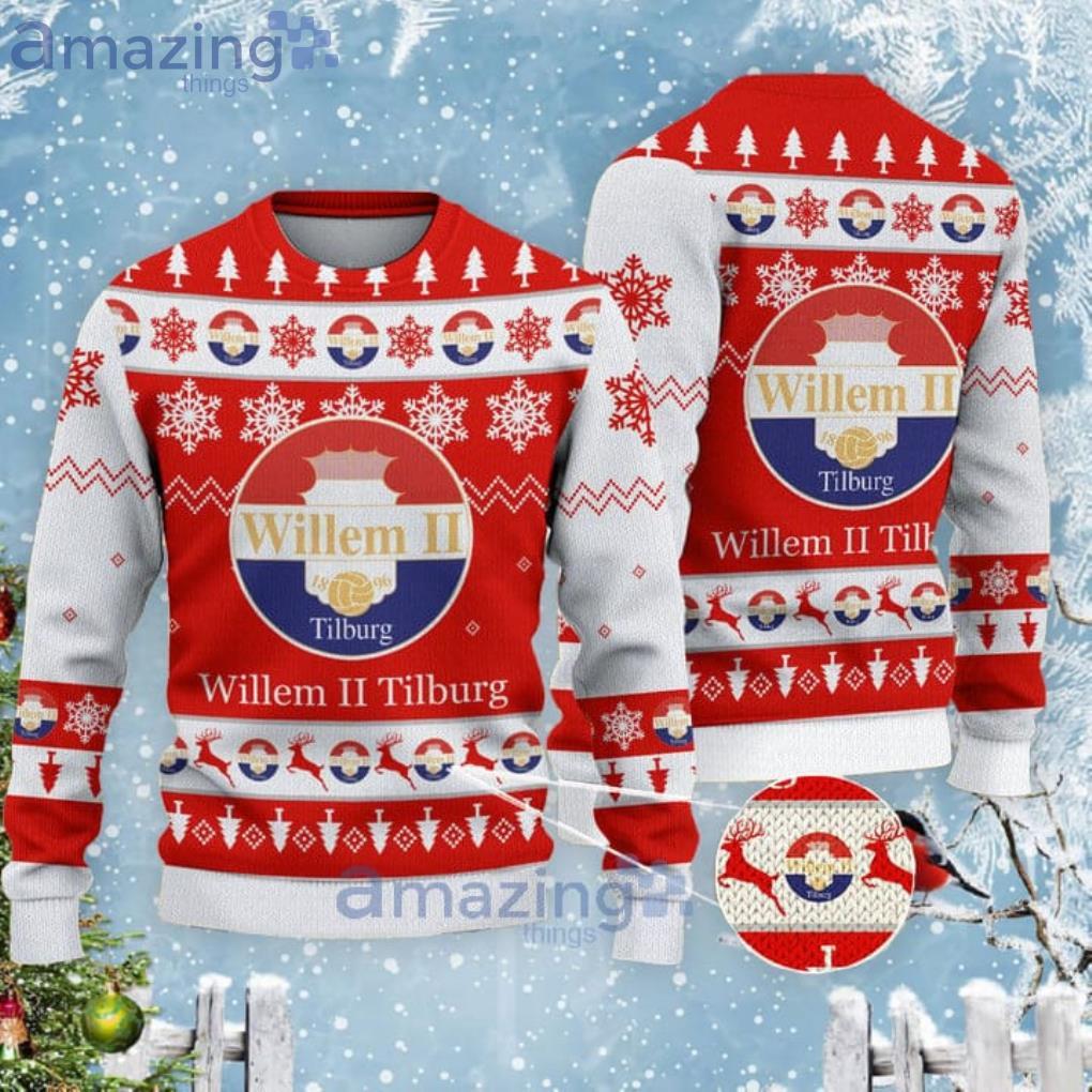 Willem II Tilburg Christmas Gift Ugly Christmas Sweater For Men And Women Product Photo 1