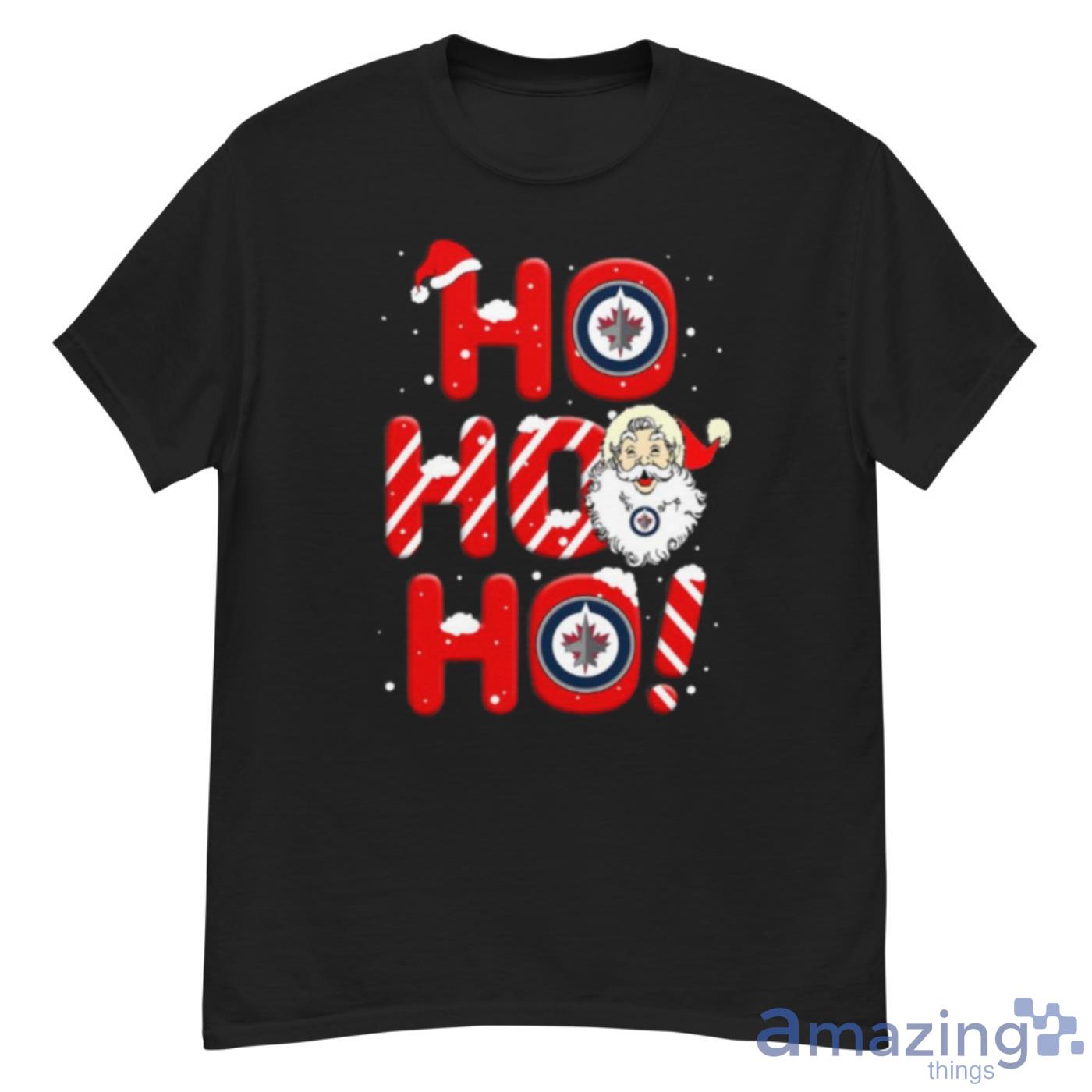 Winnipeg Jets NHL Hockey Ho Ho Ho Santa Claus Merry Christmas Shirt - G500 Men’s Classic T-Shirt