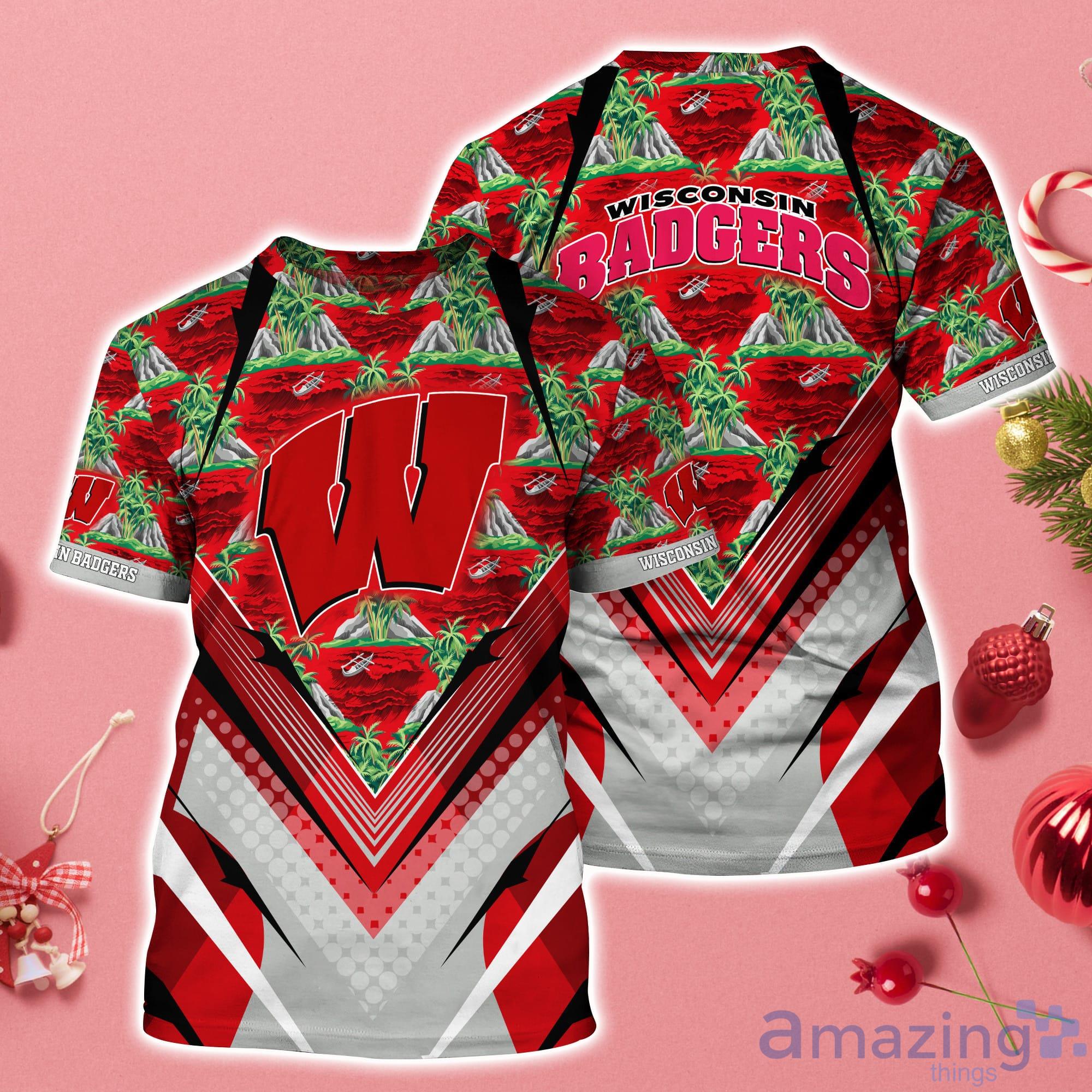 Wisconsin Badgers Sport Team 3D T-Shirt For Fans Product Photo 1