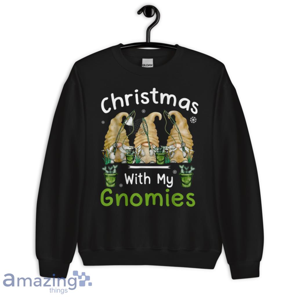 With My Gnomies Fishing Gnomes Family Christmas Shirt image With My Gnomies Fishing Gnomes Family Christmas Shirt - Unisex Crewneck Sweatshirt