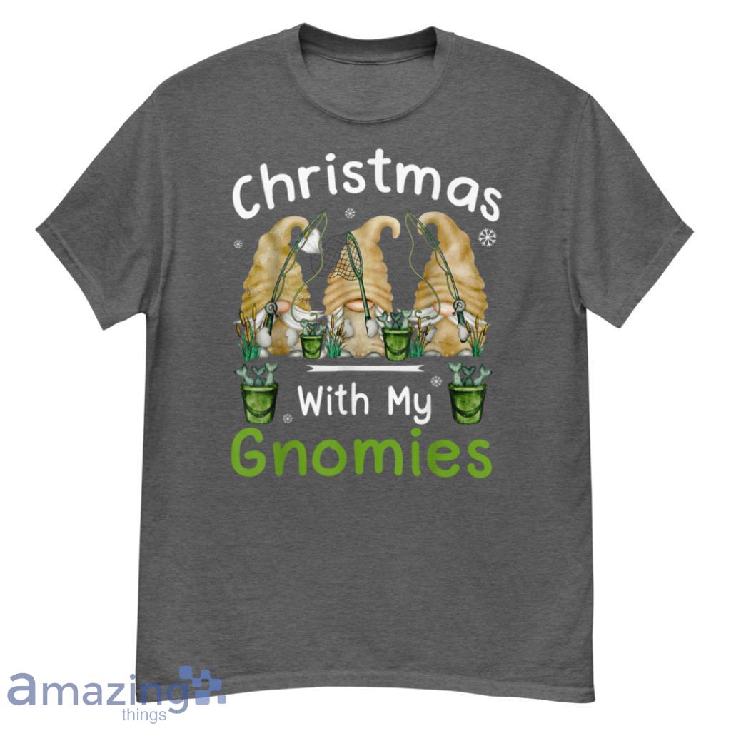  With My Gnomies Fishing Gnomes Family Christmas Shirt - G500 Men’s Classic T-Shirt-1