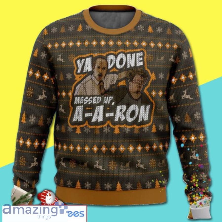 Ya Done Messed Up Aaron Key And Peele Merry Christmas All Over Print Ugly Sweater Product Photo 1