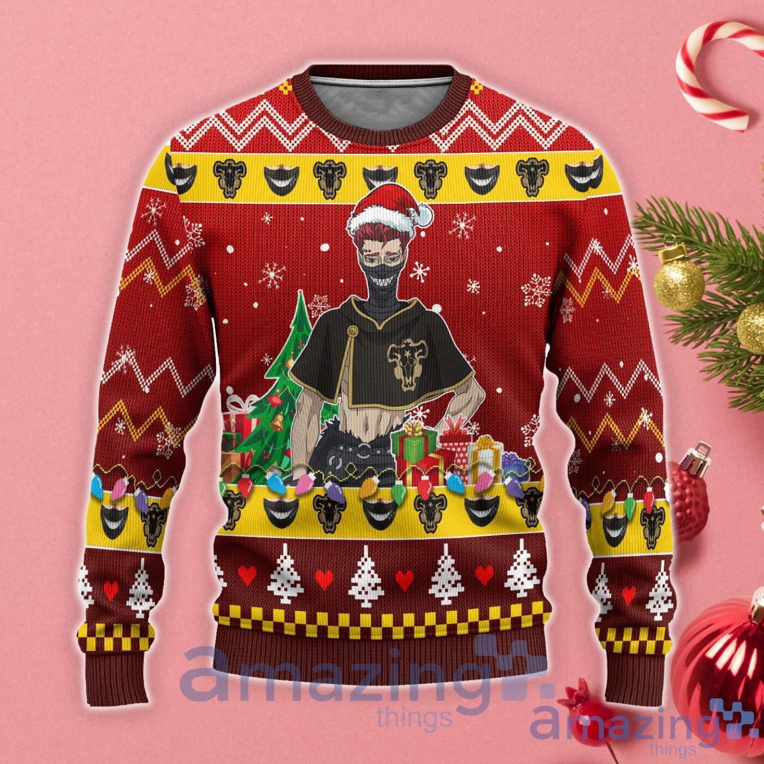 Zora Ideale Anime Lover Black Clover Ugly Christmas Sweater Product Photo 1