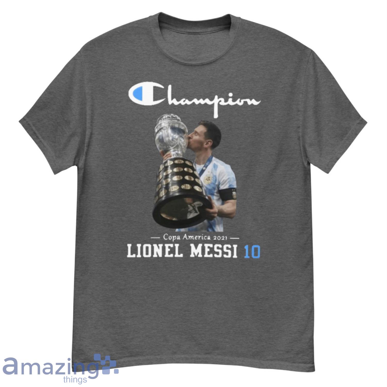 Argentina Lionel Messi 10 Champion COPA America T-Shirt Gift For Fans Product Photo 1
