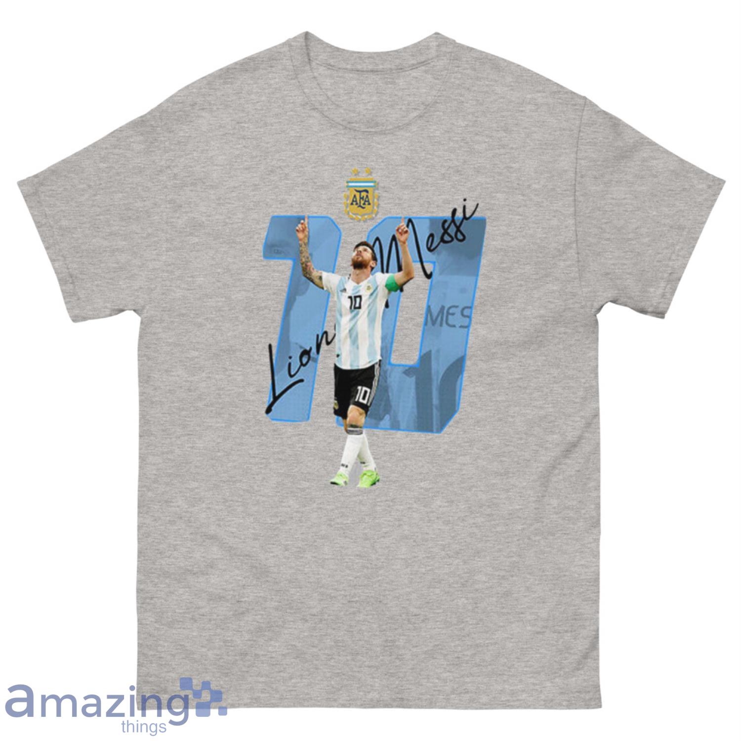 Argentina National Soccer Team Lionel Messi Signature T Shirt Product Photo 1