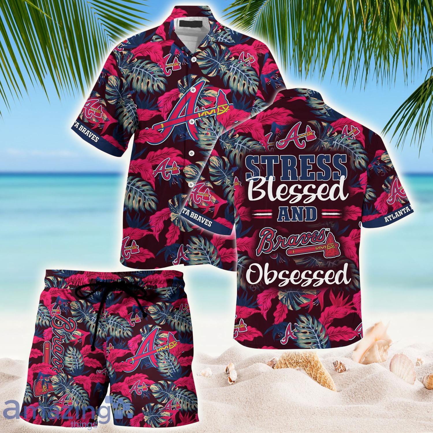 Atlanta Braves MLB-Summer Hawaiian Shirt And Shorts
