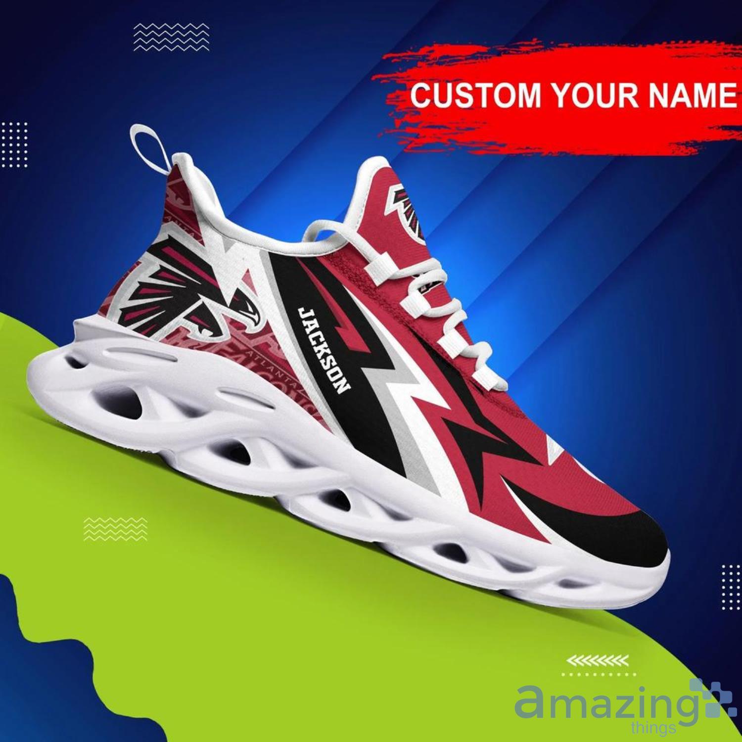 Atlanta Falcons NFL Max Soul Shoes Custom Name Sneakers Product Photo 1