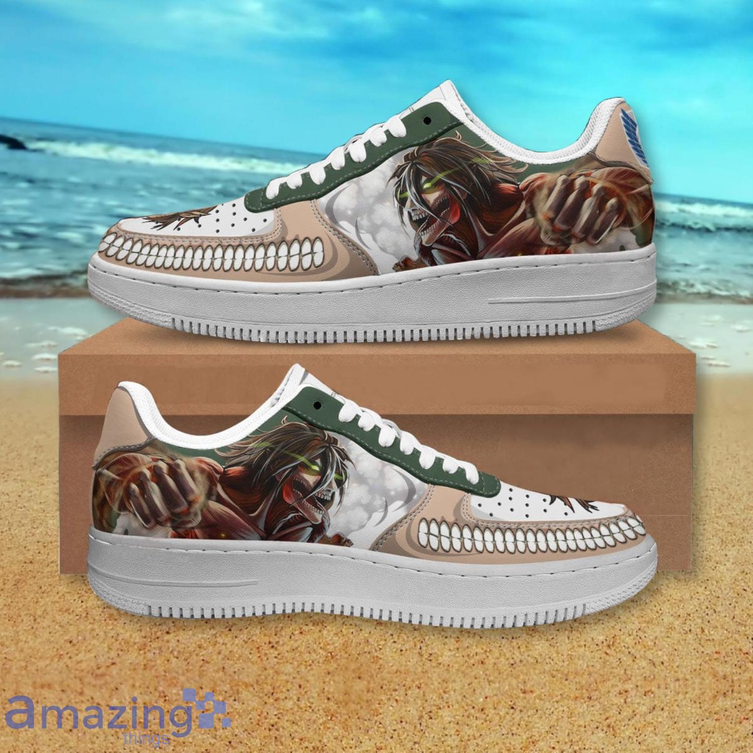 Attack On Titan Attack Titan Air Force Shoes Gift For Anime's Fans Product Photo 1