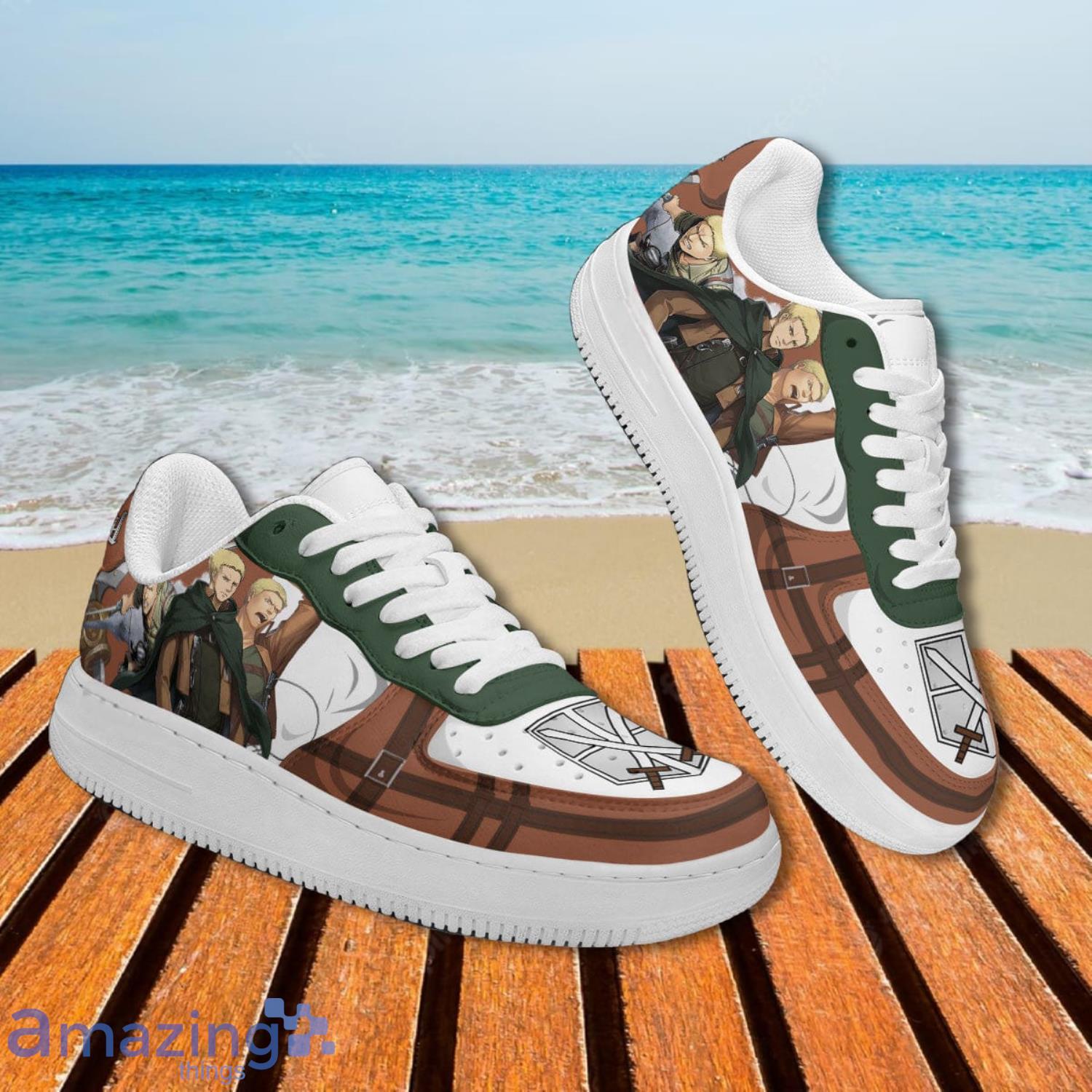 Attack On Titan Reiner Air Force Shoes Gift For Anime's Fans image Attack On Titan Reiner Air Force Shoes Gift For Anime's Fans