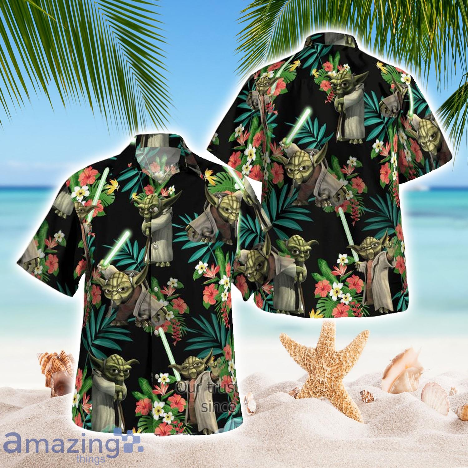 Custom Name For Fans New York Jets NFL Baby Yoda Lover Tropical Hawaiian  Shirt