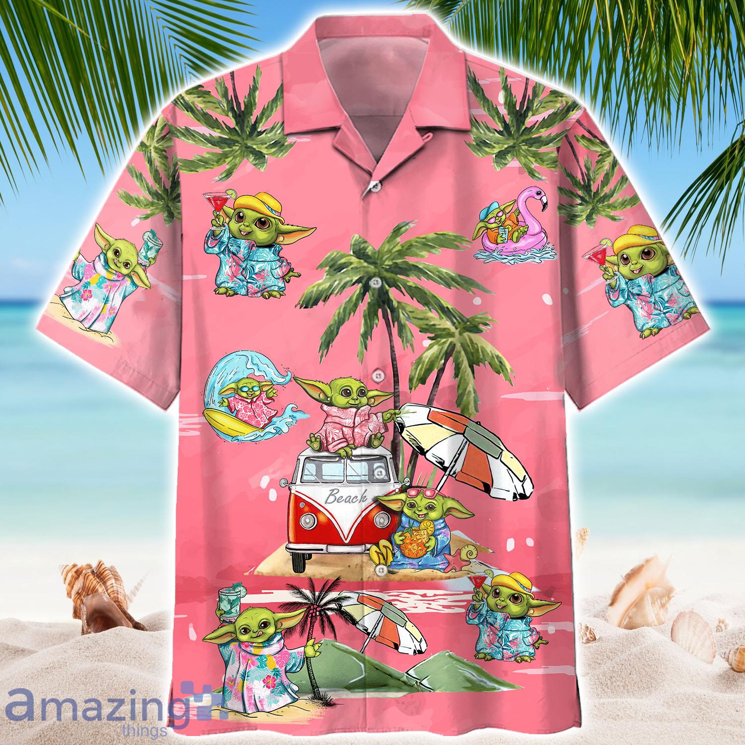 Baby Yoda Summer Time Hawaiian Shirt For Fan - Baby Yoda Summer Time Hawaiian Shirt For Fan