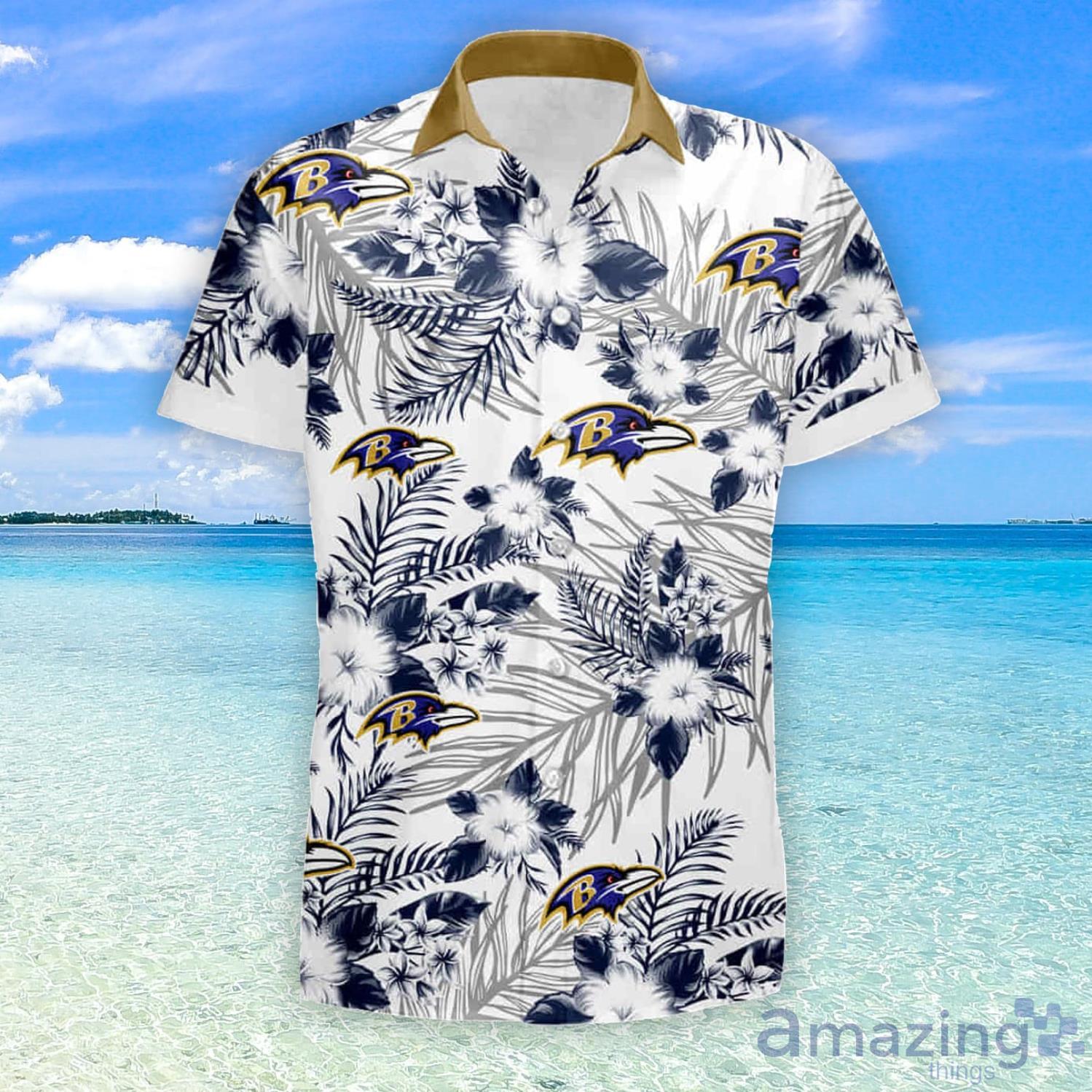 Baltimore Ravens Logo Summer For Men All Over Printed Hawaiian