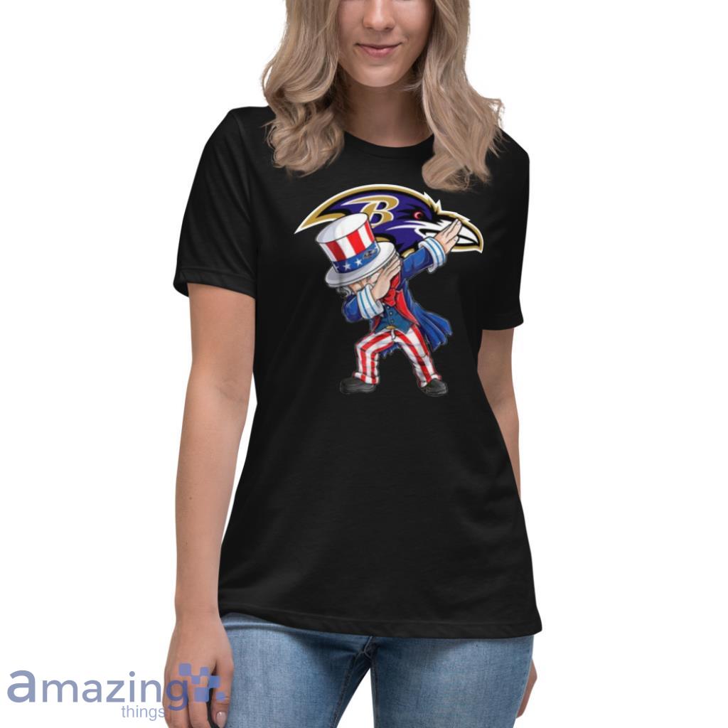 Baltimore Ravens NFL Football Gift Fr Fans Dabbing Uncle Sam The Fourth of  July T Shirt - Banantees