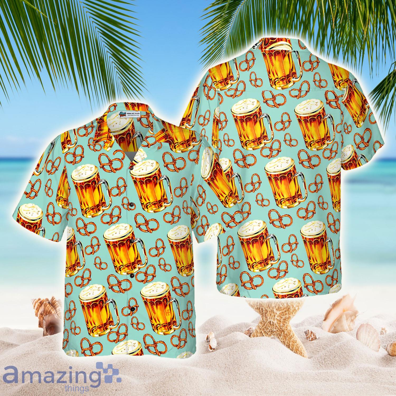 Beer And Pretzel For Men Hawaiian Shirt