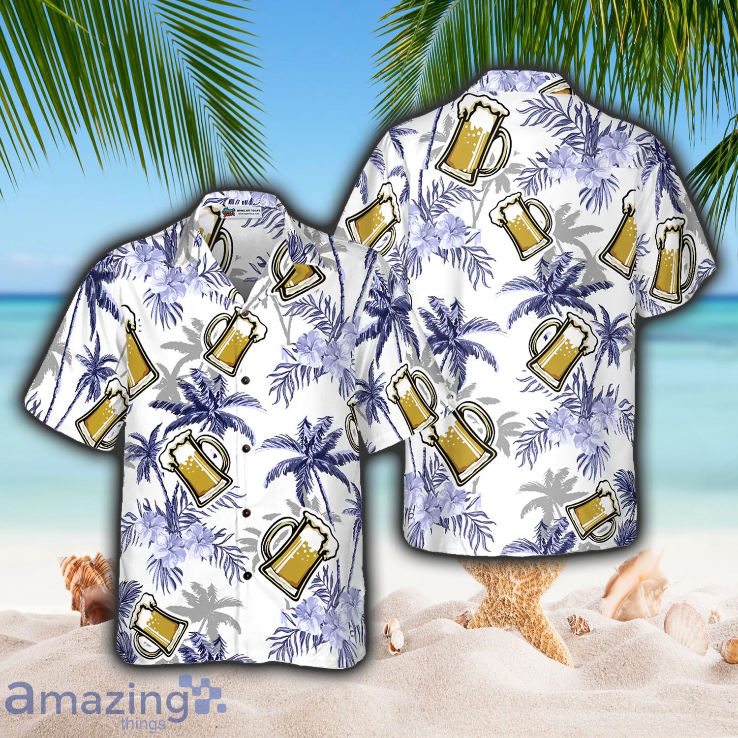 Beer Coconut Tree Hawaiian Shirt - Beer Coconut Tree Hawaiian Shirt