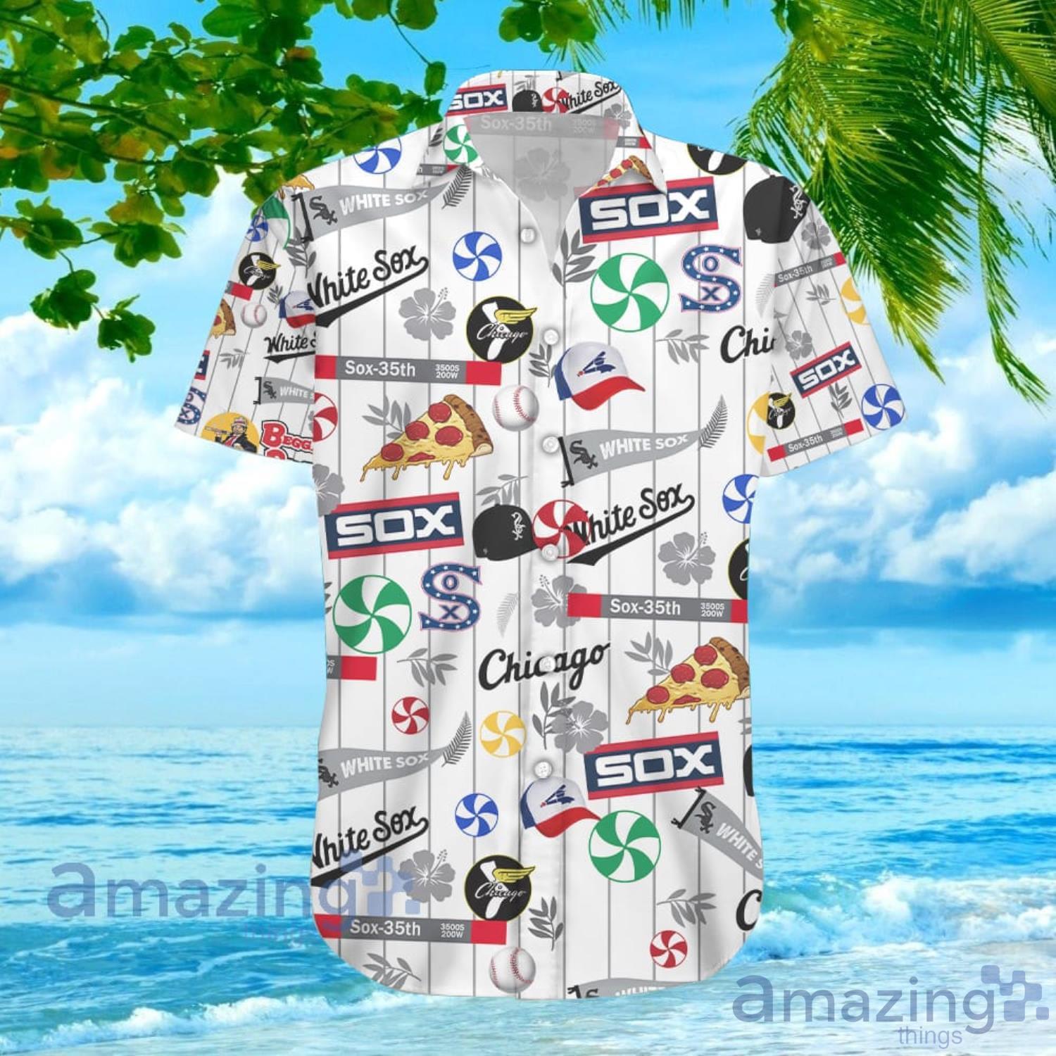 Chicago White Sox Hawaiian Shirt Beggars Pizza Button Up SGA size