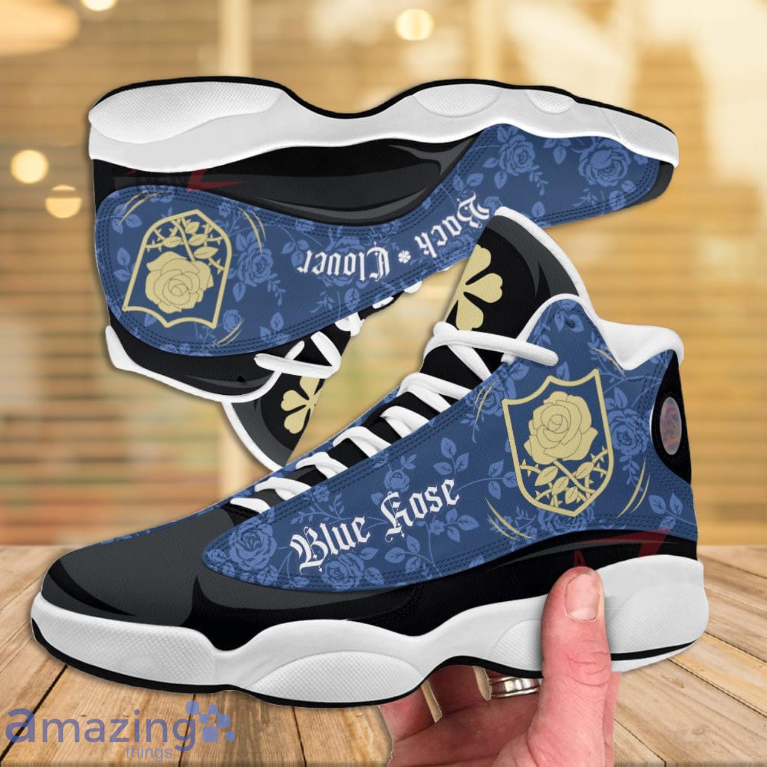 Black Clover Blue Rose Air Jordan 13 Anime Shoes Gift For Fans