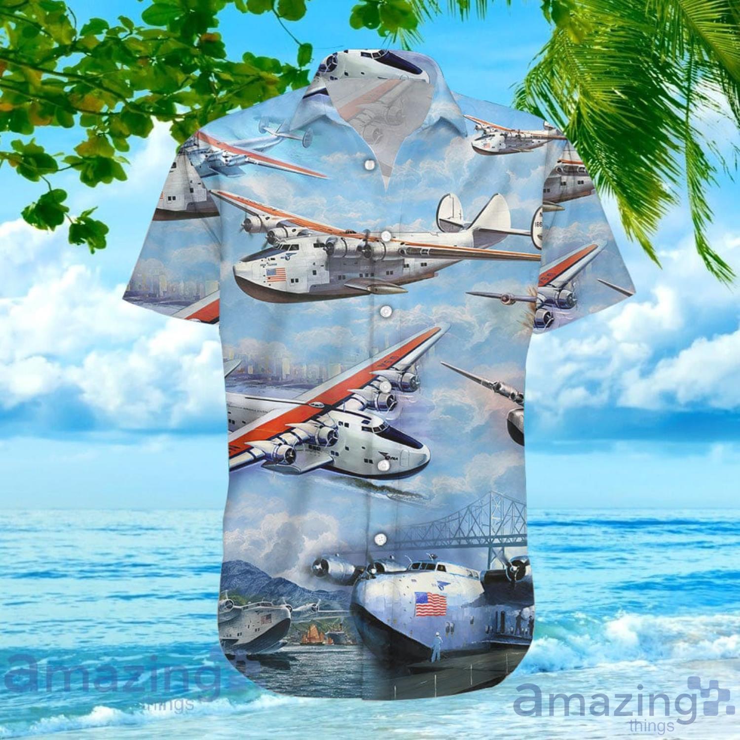 Boeing 314 Clipper Hawaiian Aloha Shirts image Boeing 314 Clipper Hawaiian Aloha Shirts Product Photo 2